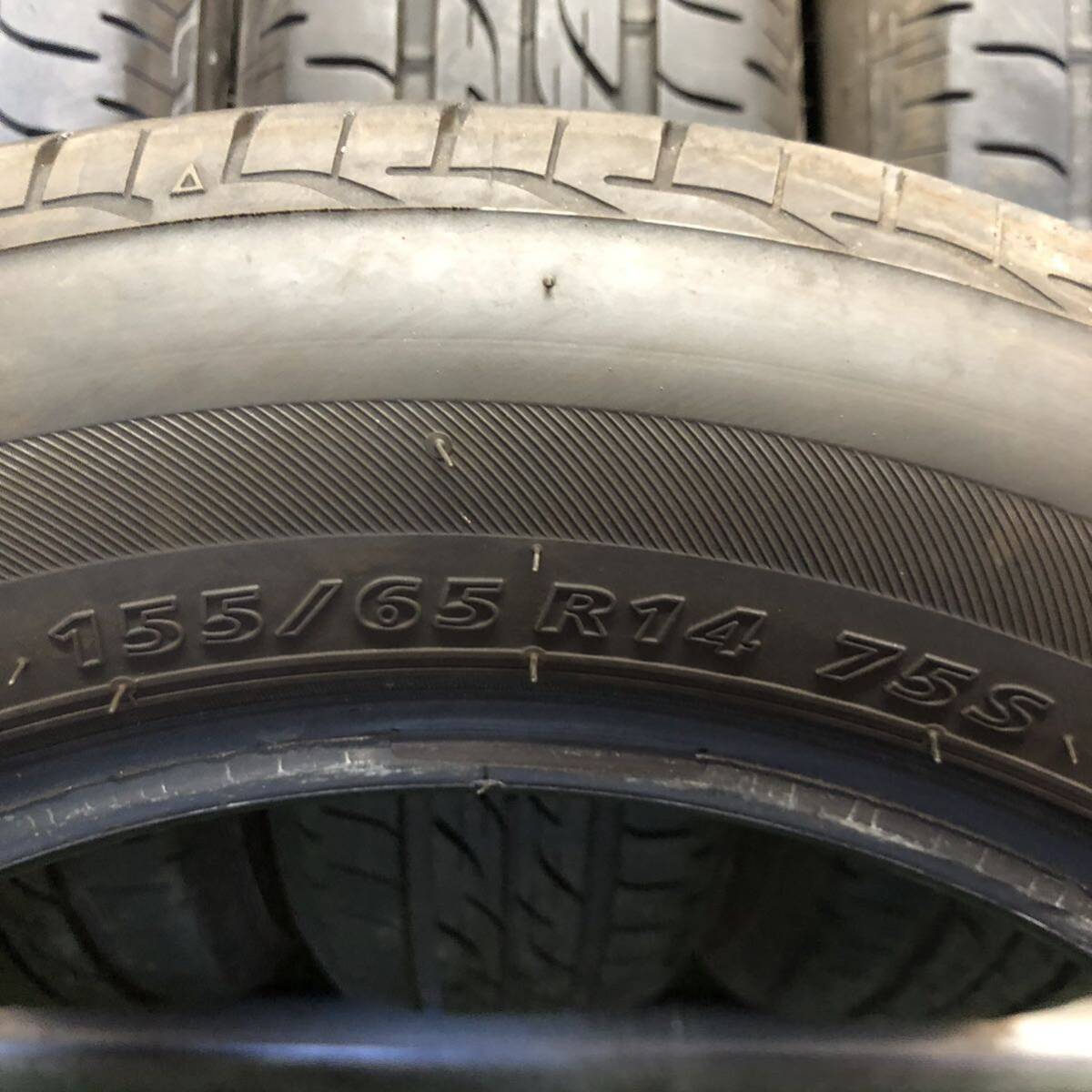 BS　NEXTRY　155/65R14　75S　極上バリ山4本価格　E-222　福岡　★引き取り大歓迎★1000円スタート★早い者勝ち★　タント　NBOX　MOVE_画像9