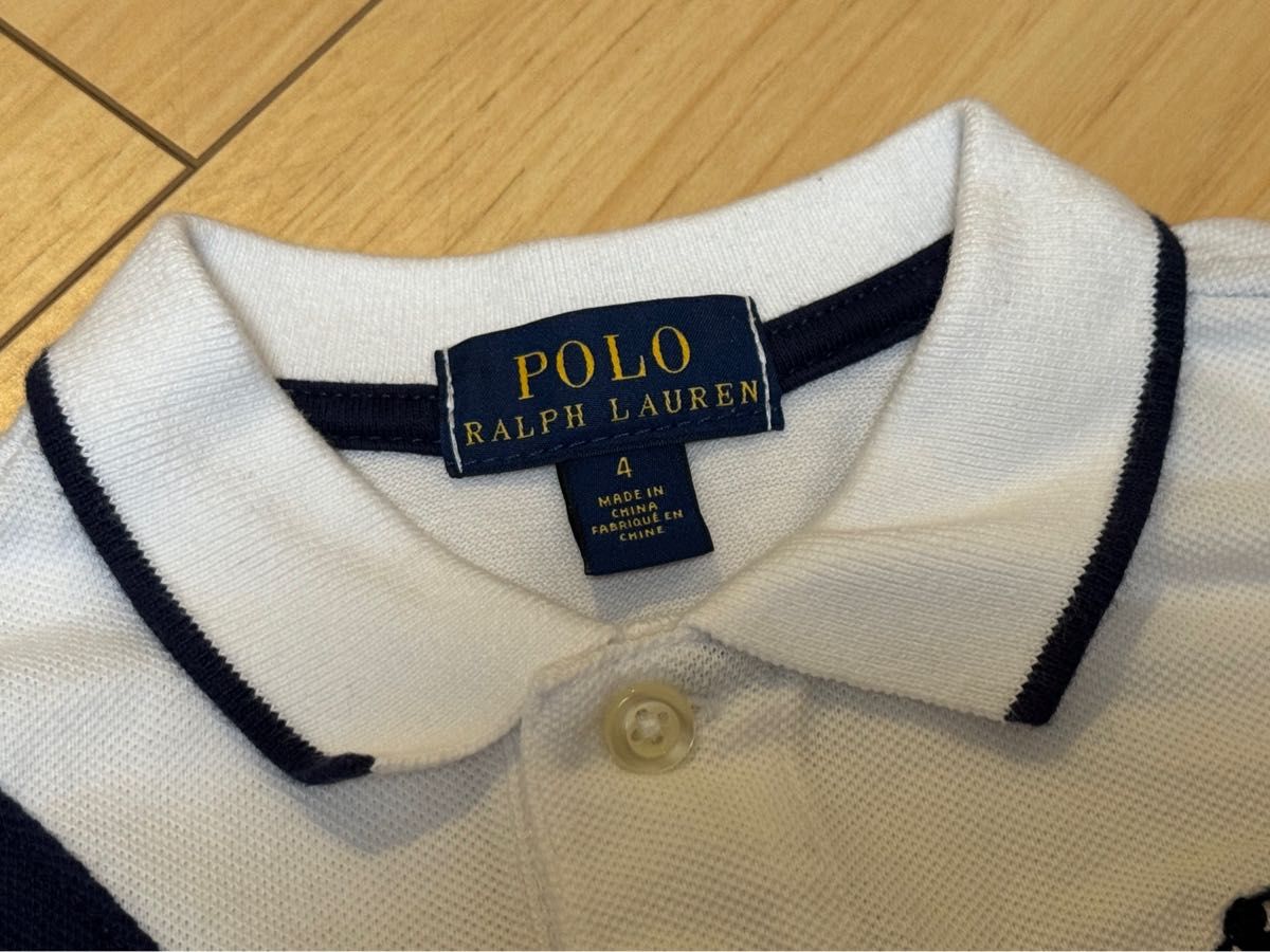 4歳　110 ポロシャツ ラルフローレン 半袖 POLO RALPH LAUREN ホワイト 春夏　ピンク　ネイビー　男の子　3 