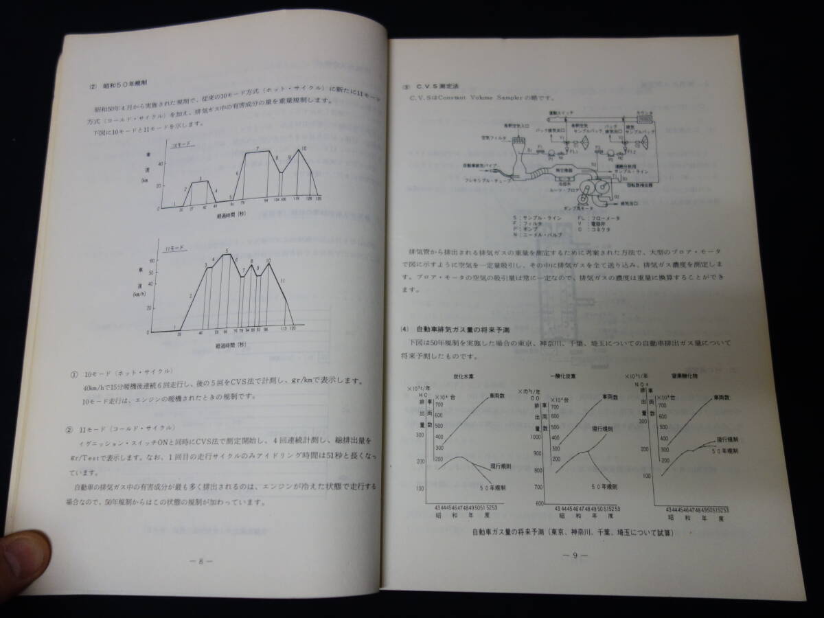 【昭和50年】マツダ 公害対策システムの知識 / Mazda AP / ロータリー / レシプロ エンジン / 整備書 / サービスマニュアルの画像3