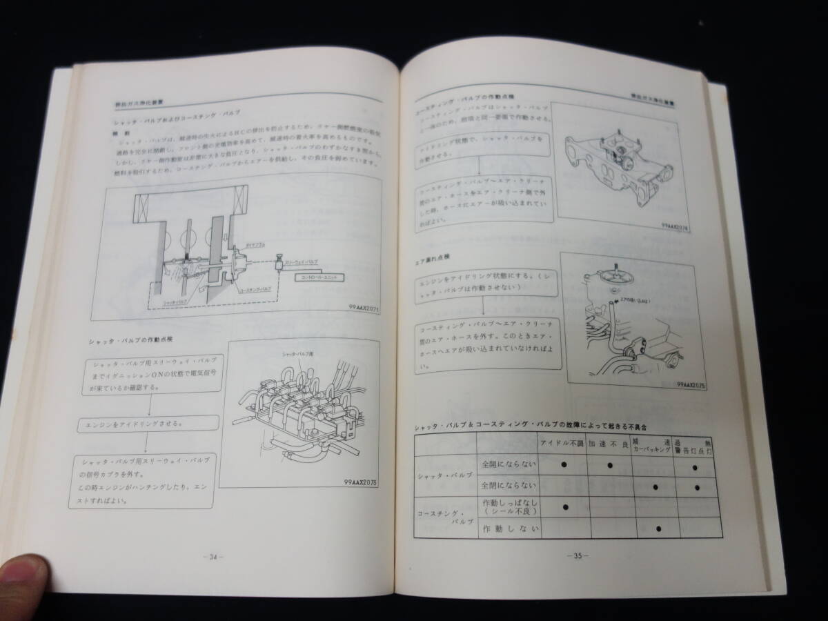 【昭和55年度版】マツダ 公害対策システムの点検整備 / ロータリー / レシプロ エンジン / 整備書 / サービスマニュアルの画像7