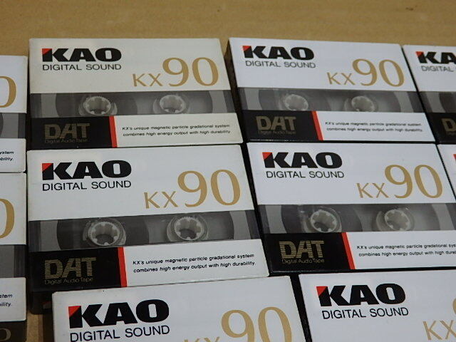 !〇貴重 !! 未開封 DAT カセット テープ KAO KX90 ９０分 計１０本 花王 未使用 室内保管品の画像4