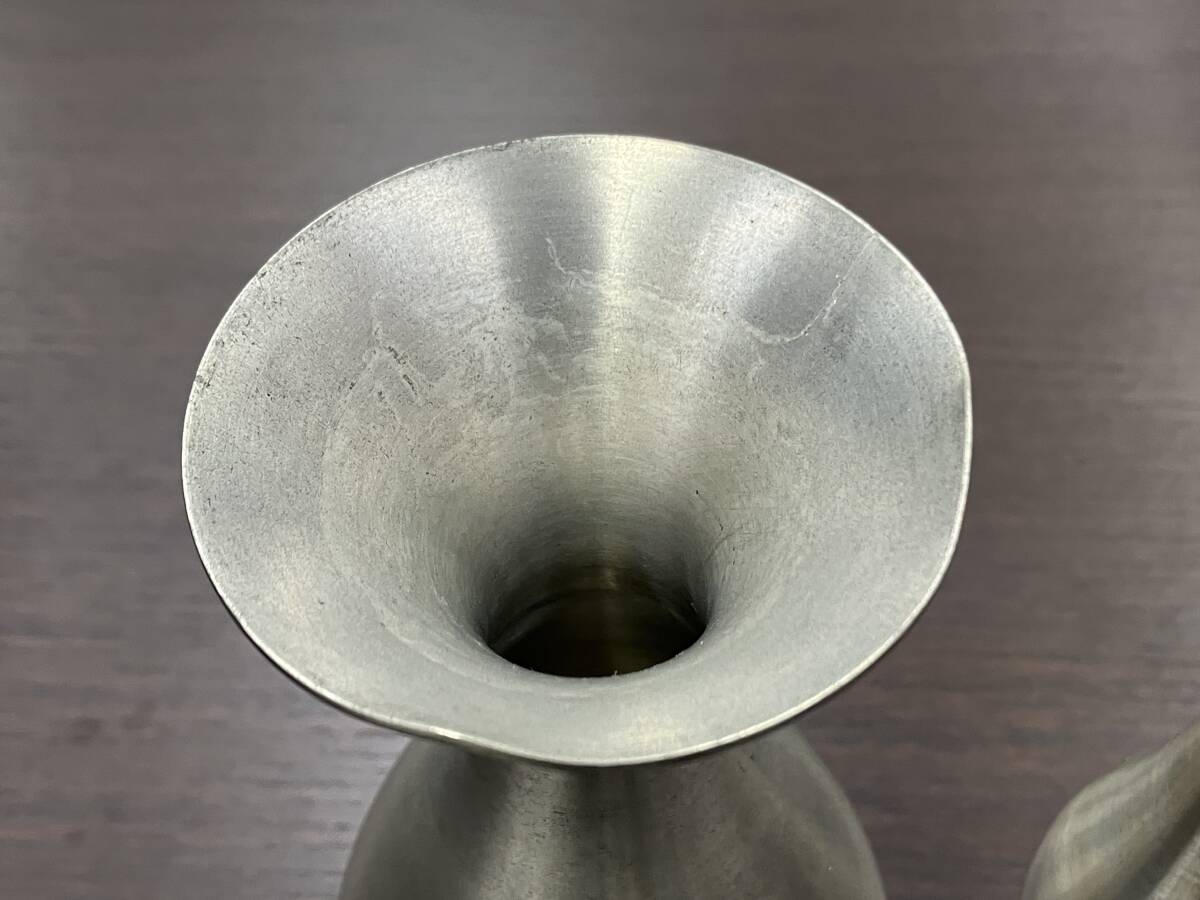 #3921【まとめ】ピューター PEWTER THAILAND 現状品 コップ カップ 水差し？ 色々の画像6