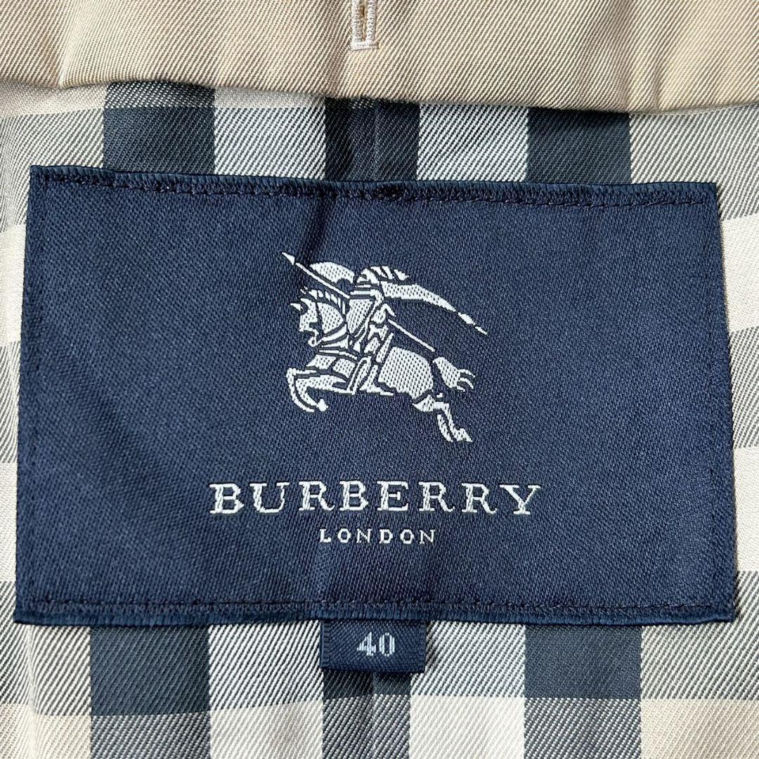 1円～ 未使用級 BURBERRY London バーバリー ロンドン トレンチコート シングル 裏ノバチェック ベージュ メガチェック L レディースの画像10