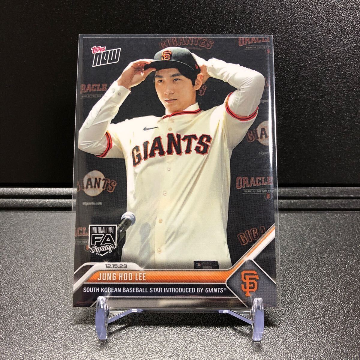 Jung Hoo Lee - 2023 MLB TOPPS NOW Topps JP Card OS24 イ・ジョンフ WBC韓国代表 Giants _画像1