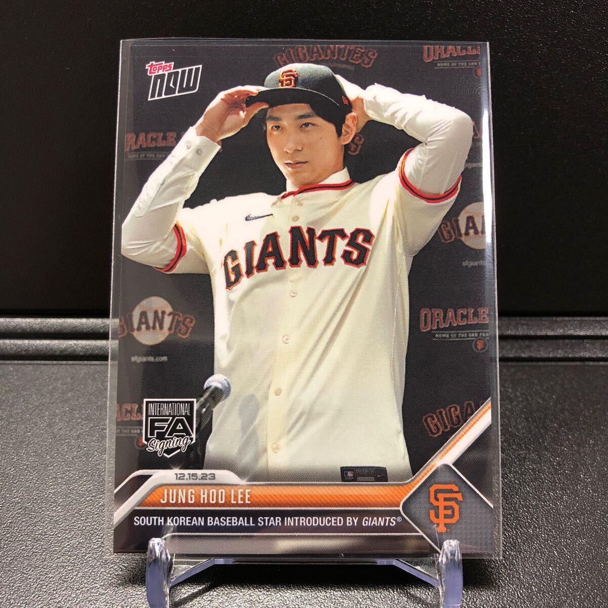 Jung Hoo Lee - 2023 MLB TOPPS NOW Topps JP Card OS24 イ・ジョンフ WBC韓国代表 Giants _画像1