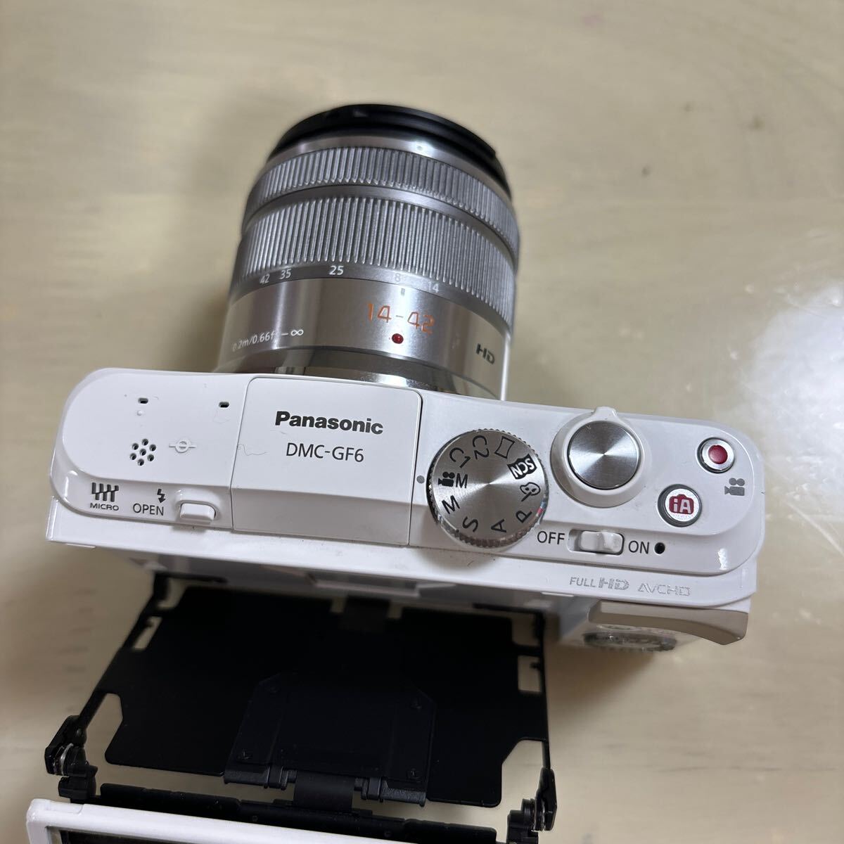  Panasonic Panasonic цифровая камера LUMIX GF6 белый линзы * утиль 