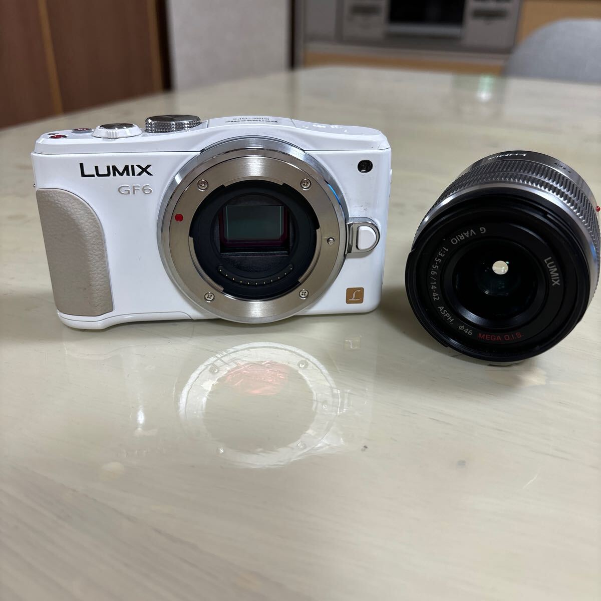  Panasonic Panasonic цифровая камера LUMIX GF6 белый линзы * утиль 