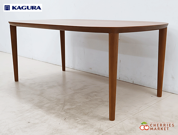 ◆展示品◆ 家具蔵 KAGURA 無垢材 TABLE GRACE 無垢材 テーブル グレース ダイニングテーブル チェリー材 21万の画像3