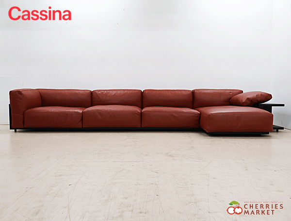 ◆展示品◆ Cassina カッシーナ 265 MEX メックス システムソファ カウチソファ/コーナーソファア＆コンテナ 革 ピエロ・リッソーニ 330万の画像1