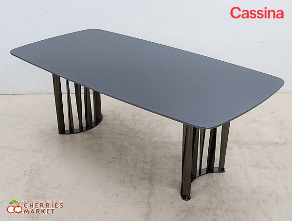 ◆展示品◆ Cassina カッシーナ 475 BOBOLI ボボリ ダイニングテーブル/ガラステーブル ロドルフォ・ドルドーニ 172万 *配送地域要相談*の画像1