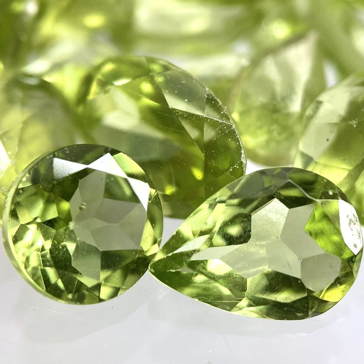 大量!!〔天然ペリドットおまとめ〕a 100ct 裸石 宝石 peridot jewelry ジュエリー ルース①_画像1