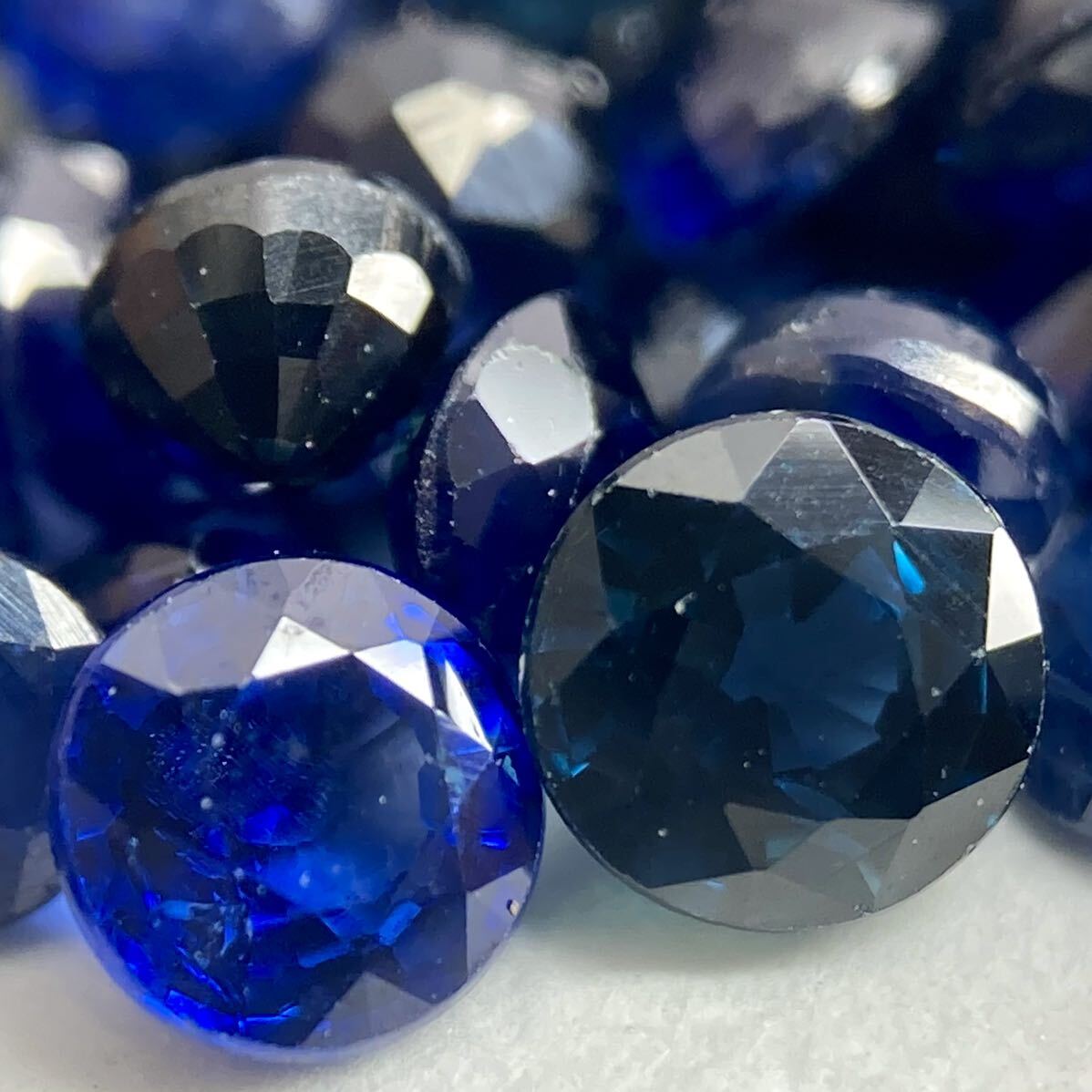 〔天然サファイアおまとめ〕a 40ct 裸石 宝石 Sapphire sapphire サファイア コランダム 藍玉 jewelry ジュエリー ② ・_画像3