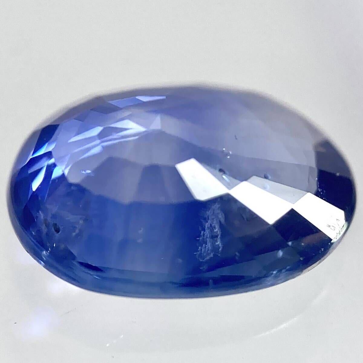 〔天然サファイア 1.279ct〕a約7.7×5.9mm ルース 裸石 宝石 ジュエリー sapphire corundum コランダム テDE0_画像2