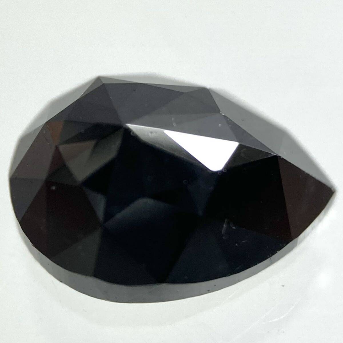 〔天然ブラックダイアモンド1.263ct〕a 7.84×5.84mm ルース 裸石 black diamond 宝石 ジュエリー の画像1