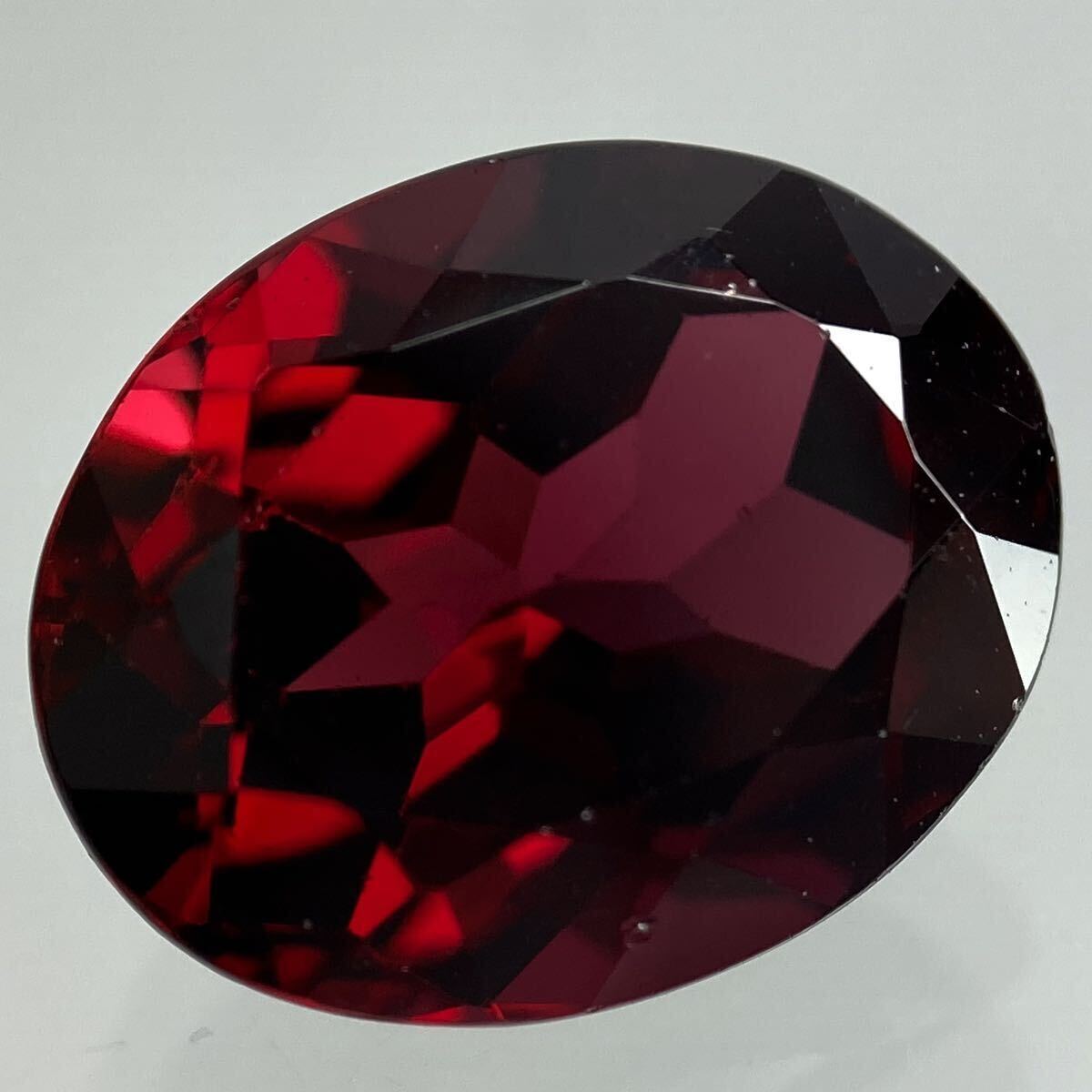 〔天然ロードライトガーネット3.308ct〕A 約10.04×8.00mm ルース 裸石 宝石 ジュエリー rhodolite garnet テDC0_画像1