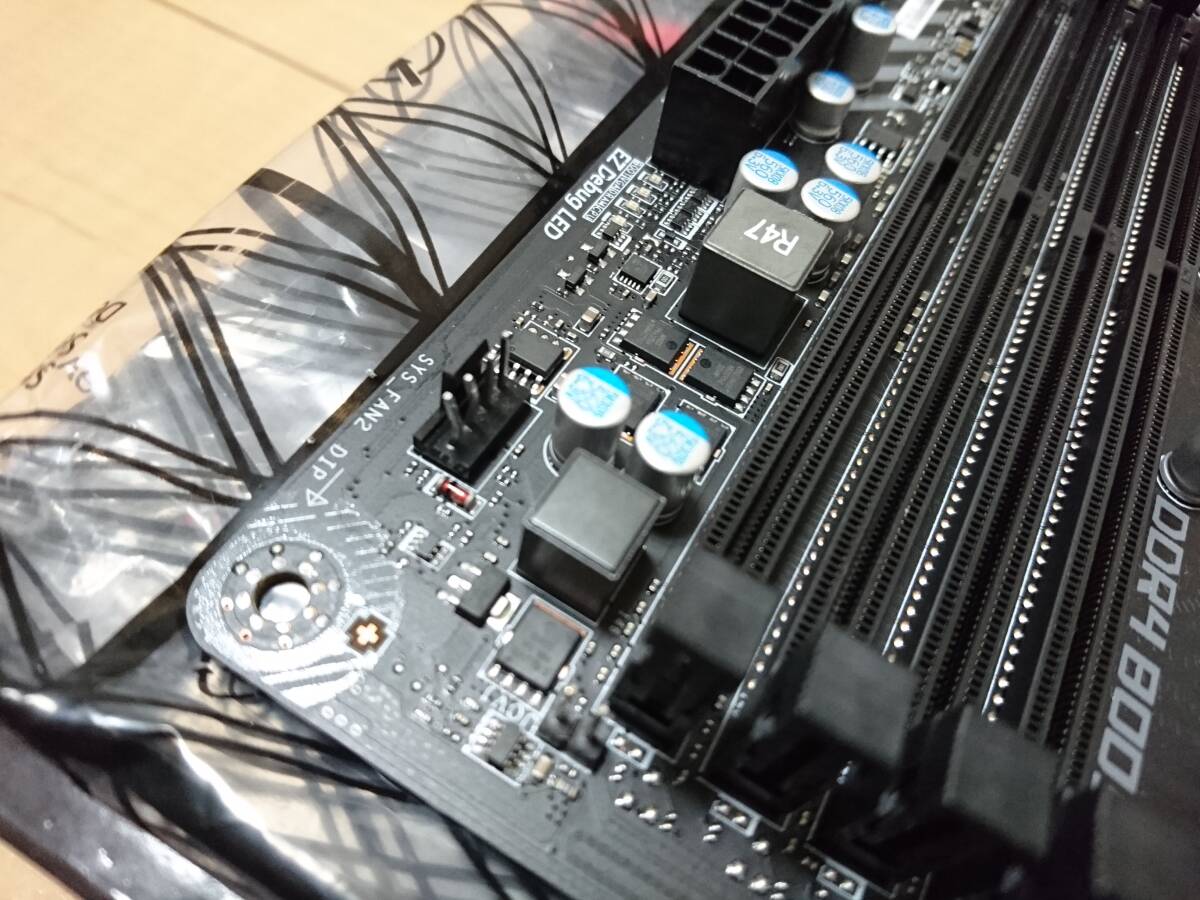 中古 msi マザーボード B350M MORTAR Micro ATX + CPU RYZEN 5 1600 付き_SYS_FAN2のピンが少し曲がっています