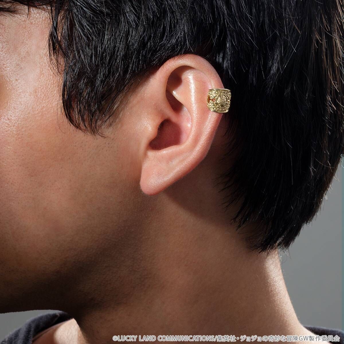 ジョジョ・黄金の風 × U-TREASURE ジョルノ・イヤーカフ・シルバー・YGコーティング・片耳用の画像9