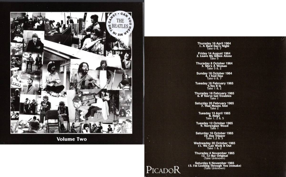 紙ジャケット 7CD【CAN YOU HEAR ME IN THE CANS VOL.1～6（1997年）】&【GET BACK】Beatles ビートルズ_画像3