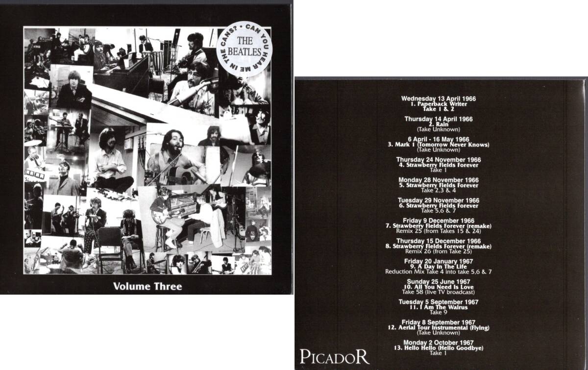 紙ジャケット 7CD【CAN YOU HEAR ME IN THE CANS VOL.1～6（1997年）】&【GET BACK】Beatles ビートルズ_画像4
