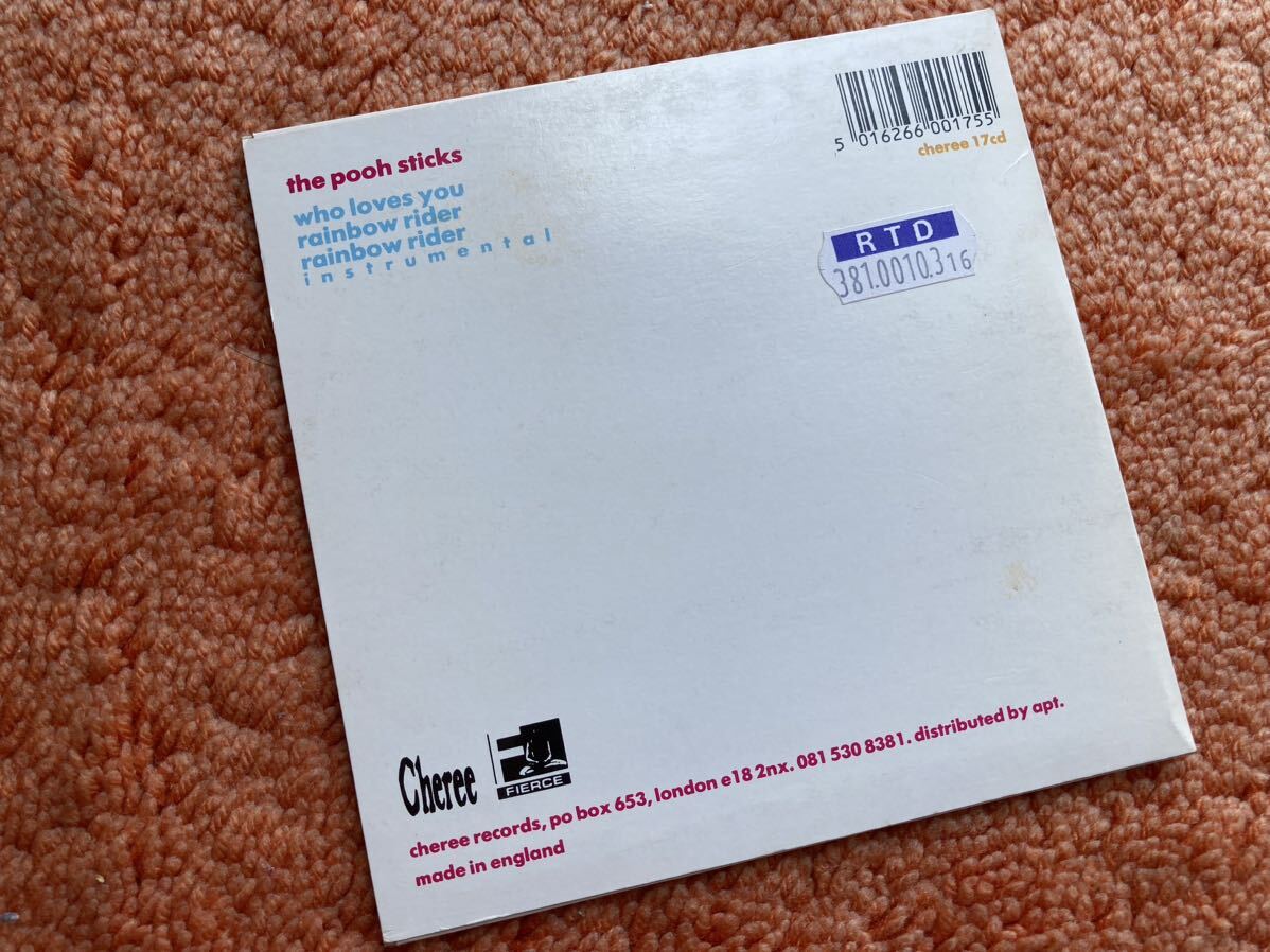 The Pooh sticks プースティックス CD シングル who loves you 紙ジャケ ギターポップ　インディーロック 80s プリミティブス_画像2