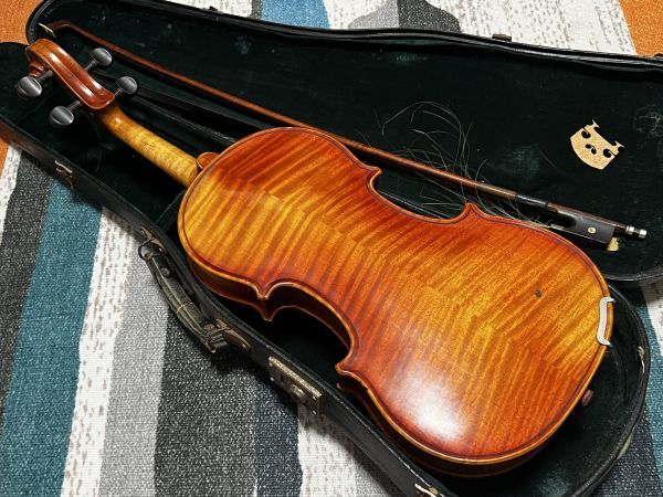 Suzuki Violin 特 No.2 4/4 Anno1963 スズキ バイオリン ヴァイオリン 1963年製 ハードケース付き 現状品の画像6