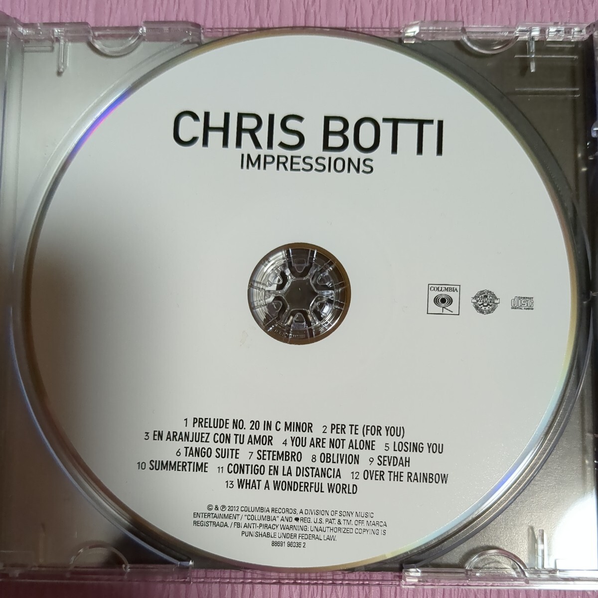 Impressions /CHRIS BOTTI クリス．ボッティの画像2