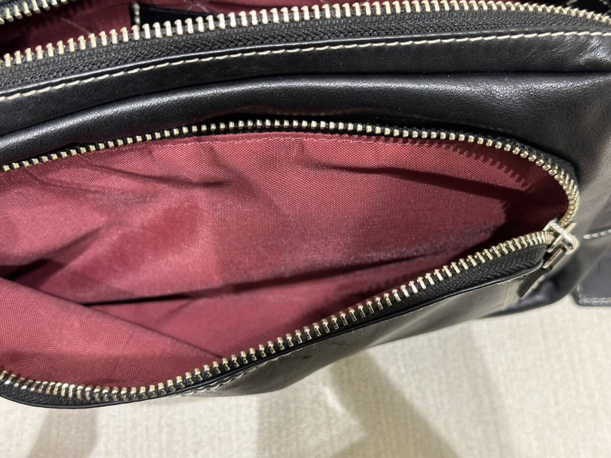 【KIM-1862】【1円～】KITAMURA キタムラ ボディバッグ ウェストポーチ ブラック ユニセックス 鞄 中古品の画像3