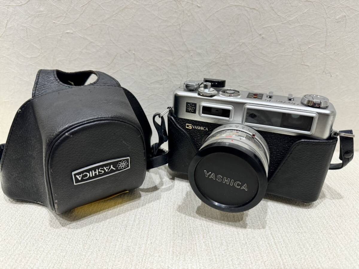 【KIM-1803】1円～ YASHICAヤシカ ELECTRO35 エレクトロ35 フィルムカメラ 当時物 ヴィンテージ 現状保管品 ケース付 動作未確認の画像1