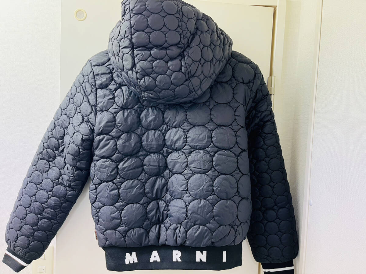 【K-26775】【1円〜】MARNI マルニ ナイロン ダウンジャケット 黒 サイズ160/72 他MARNI セーター、SATURDAY スウェットパンツ付の画像4