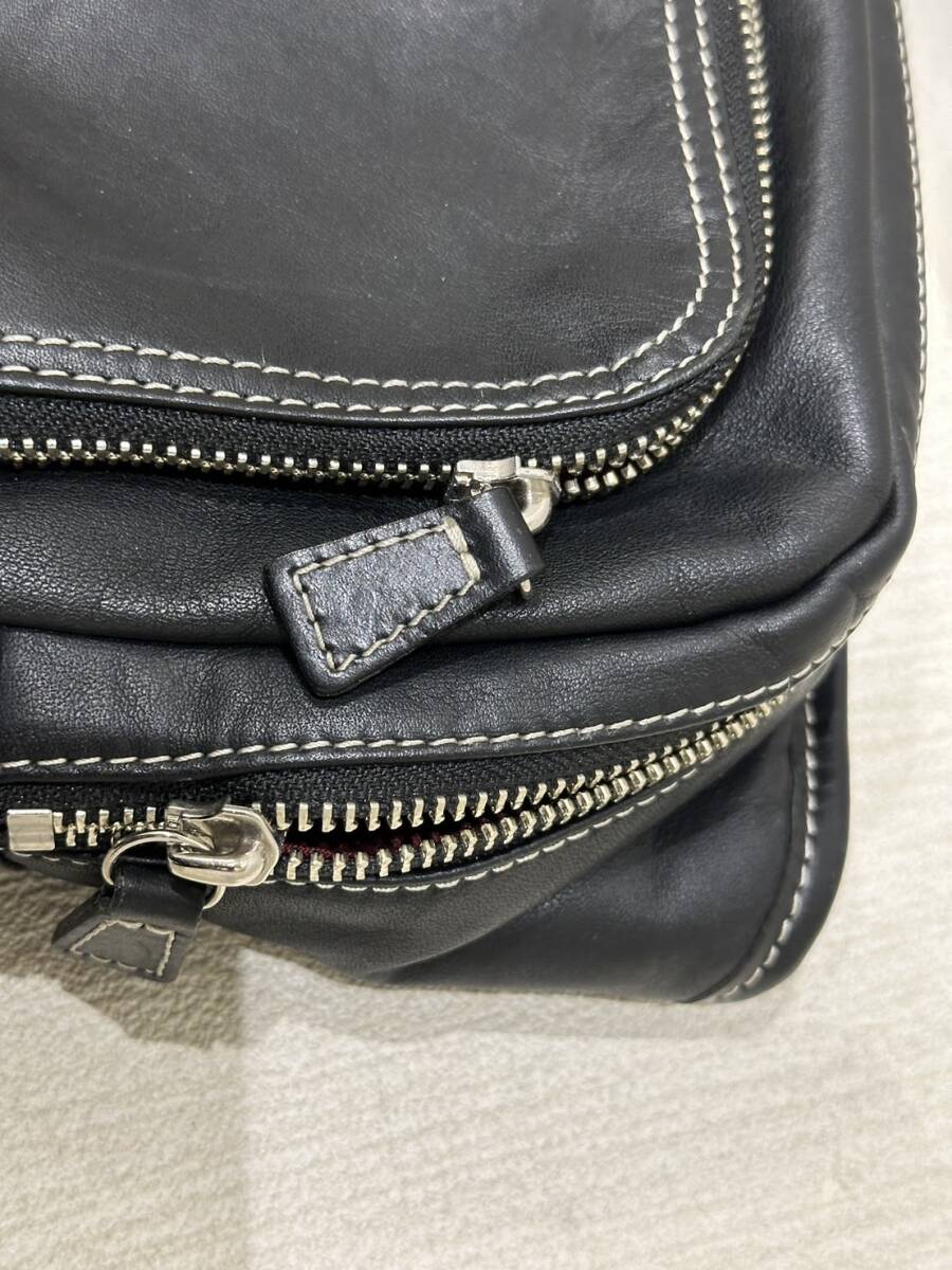 【KIM-1862】【1円～】KITAMURA キタムラ ボディバッグ ウェストポーチ ブラック ユニセックス 鞄 中古品の画像8