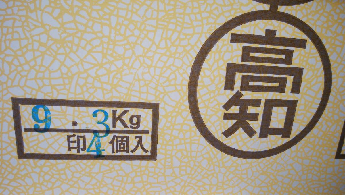 1円～【高知県産】 夜須メロン   4玉  約9.0～9.3㎏の画像8