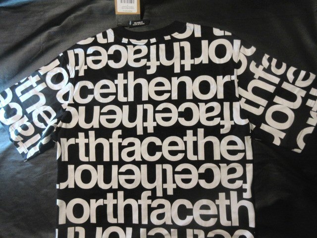 本物正規◆ノースフェイス◆Tシャツ ■マルチ ロゴ AOP BOX■黒■L■ゆったり新品■アメリカ限定 IA1 The North Face メンズ 半袖_画像4