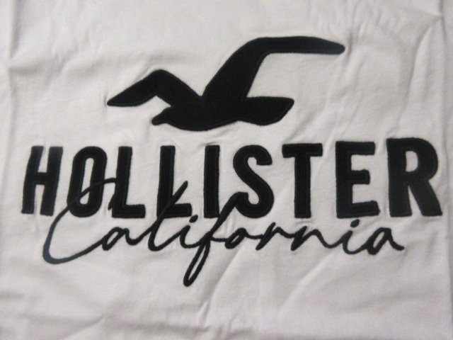 本物正規◆ホリスター◆Tシャツ アップリケ 0056-100■M■白■新品/綿100％ HOLLISTER_画像3