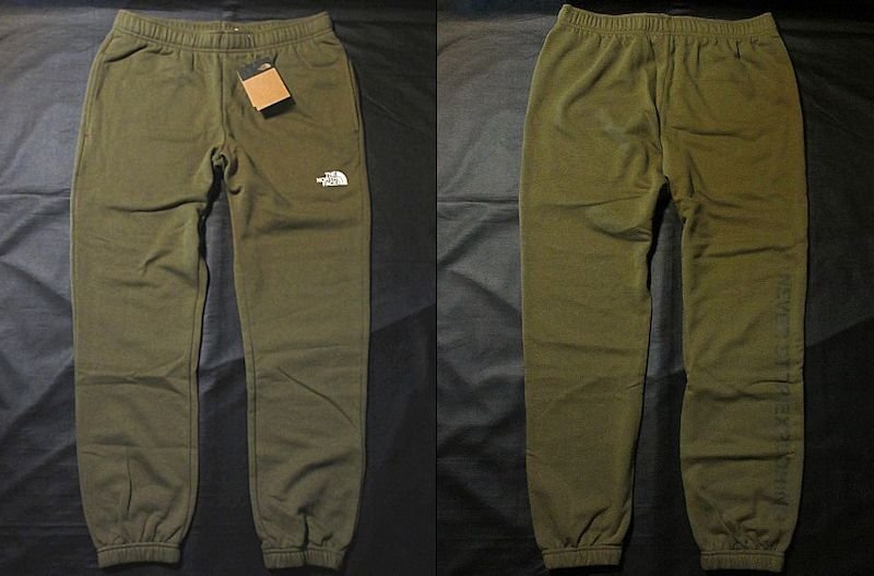 本物正規◆ノースフェイス◆スウェットパンツ ジョガー BOX NSE■XL■MILITARY OLIVE カーキグリーン■新品/アメリカ限定■37U/裏地起毛