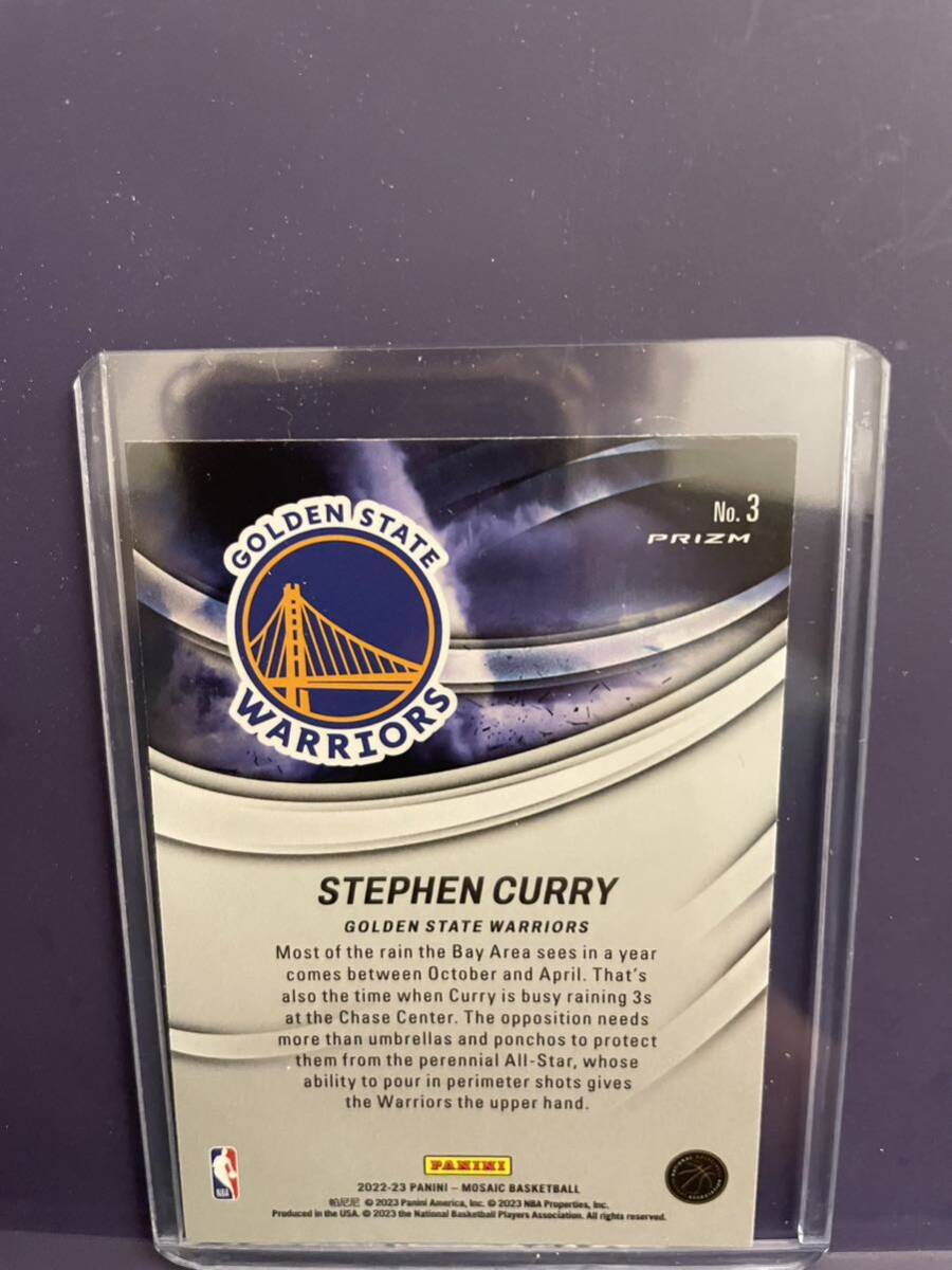 NBA 2022-23 Panini Mosaic Storm Chasers Stephen Curry Golden State Warriorsの画像2