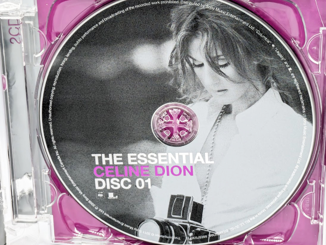 CELINE DION : THE ESSENTIAL 輸入盤 中古CD 2枚組 リーフレット入り ケースに難あり_画像4