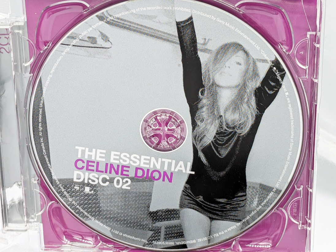 CELINE DION : THE ESSENTIAL 輸入盤 中古CD 2枚組 リーフレット入り ケースに難あり_画像6