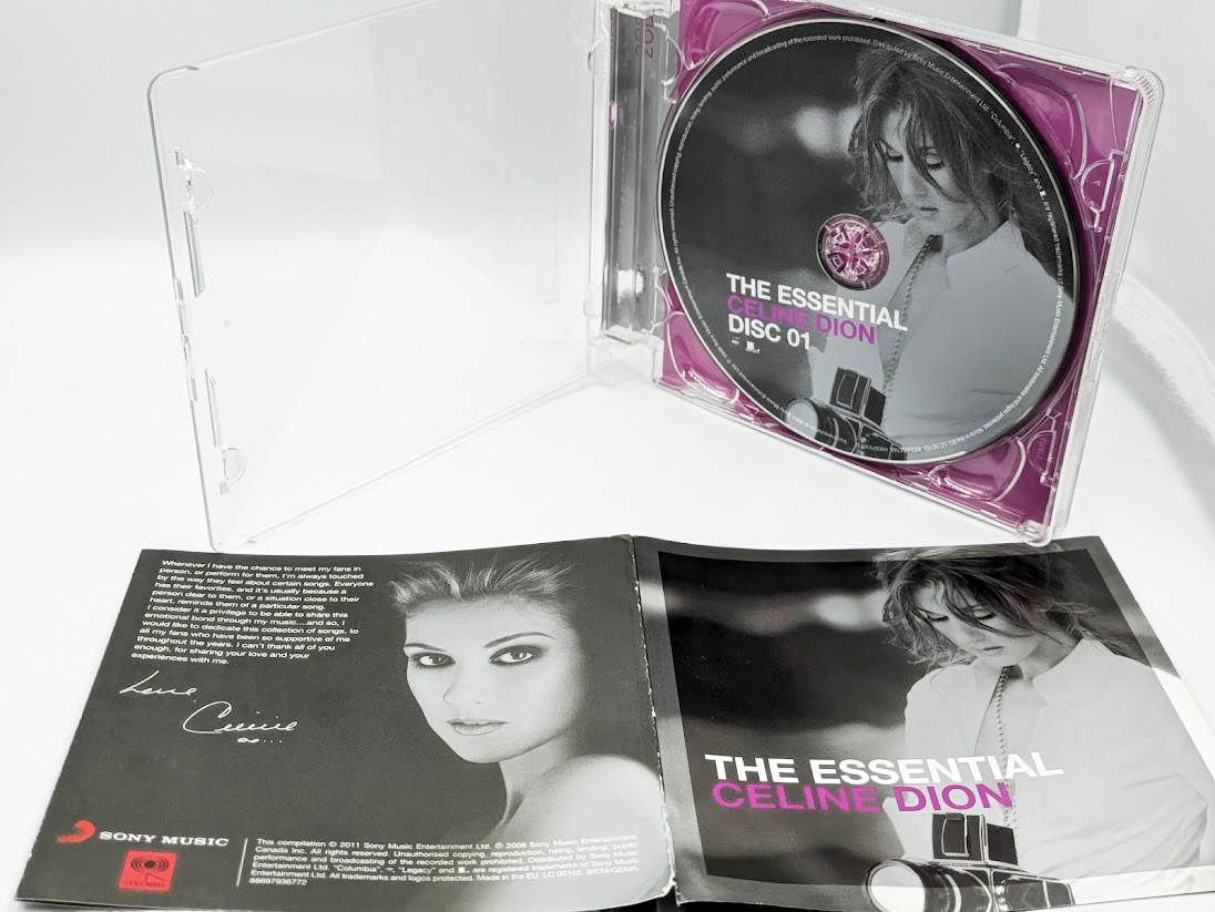 CELINE DION : THE ESSENTIAL 輸入盤 中古CD 2枚組 リーフレット入り ケースに難あり_画像7