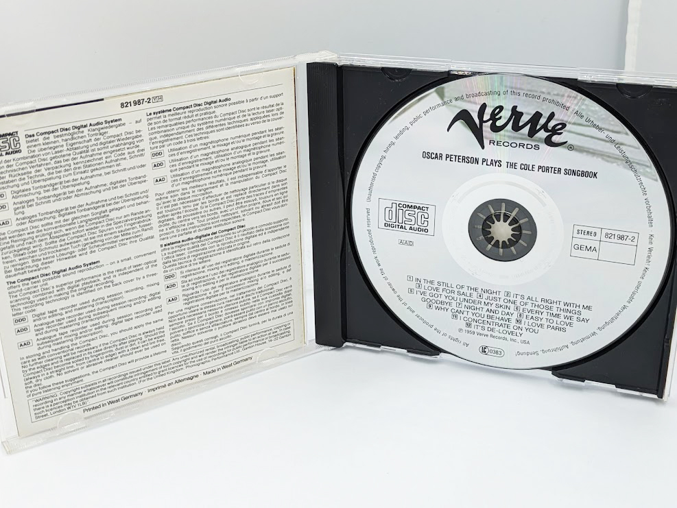 OSCAR PETERSON（オスカー・ピーターソン） : PLAYS THE COLE PORTER SONGBOOK US輸入盤 中古CD リーフレット入りの画像3