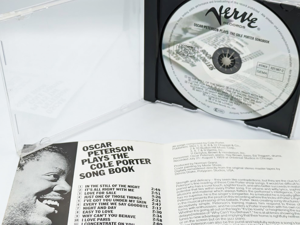 OSCAR PETERSON（オスカー・ピーターソン） : PLAYS THE COLE PORTER SONGBOOK US輸入盤 中古CD リーフレット入りの画像6
