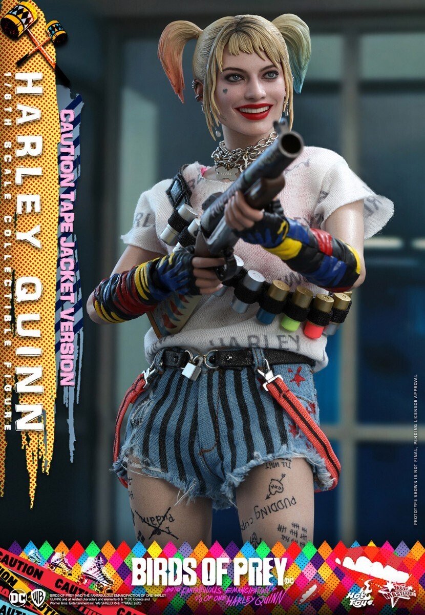 『ハーレイ・クインの華麗なる覚醒 ＢＩＲＤＳ ＯＦ ＰＲＥＹ』 ハーレイ・クイン（コーションテープ版） ※武器他のみ 1/6 ホットトイズの画像5