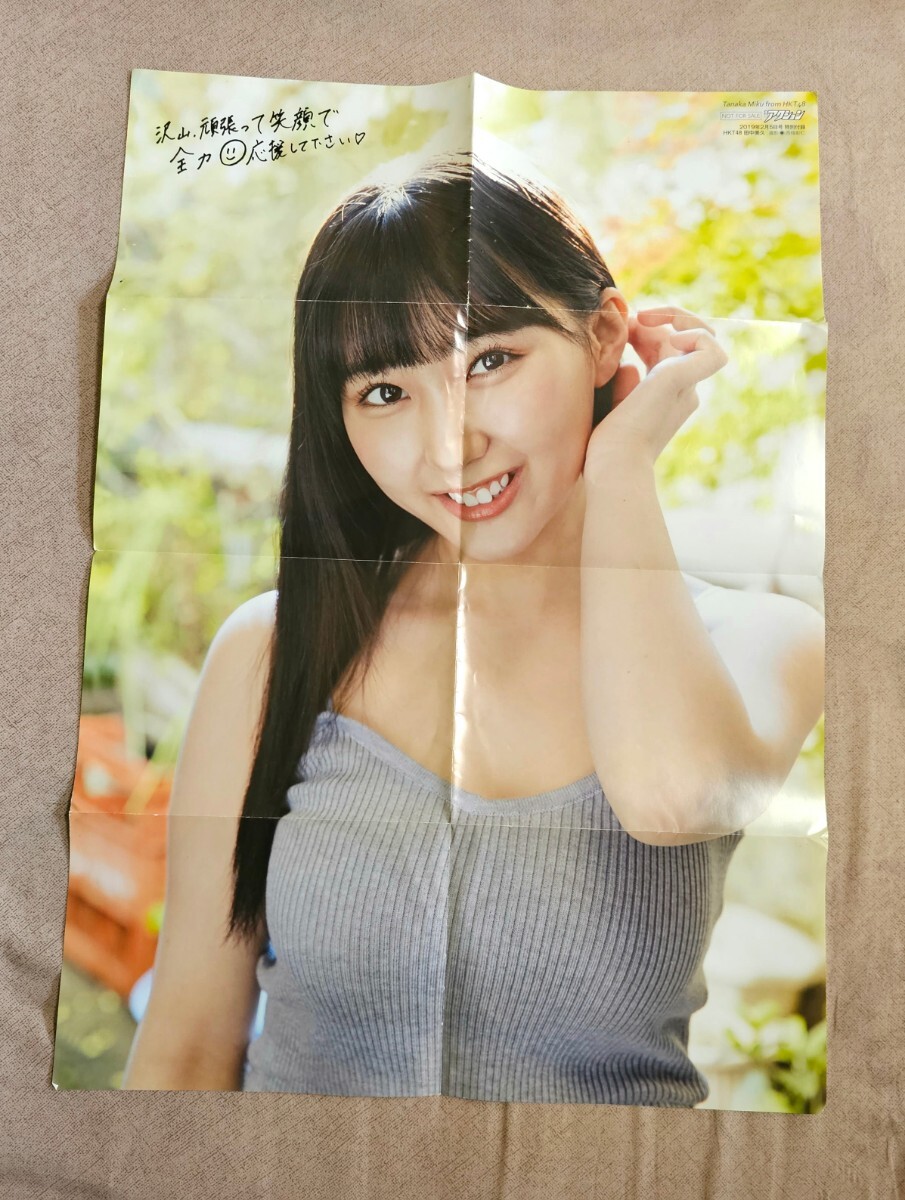 田中美久 ポスター 両面クリアファイル グラビア グラドル アイドル アクション HKT48_画像3