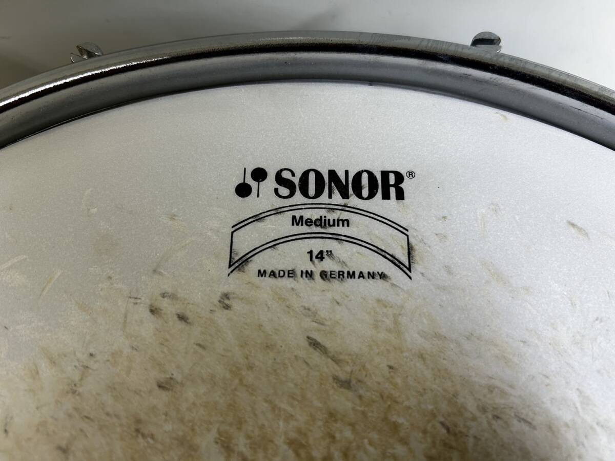 （44）SONOR ソナー スネアドラム Medium SD 14" ケース付きの画像2