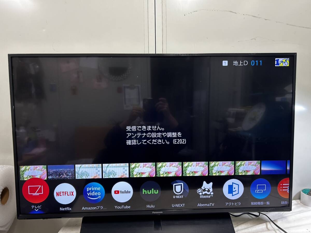 69）2021年製 Panasonic パナソニック 43V型 液晶テレビ TH-43HX850 