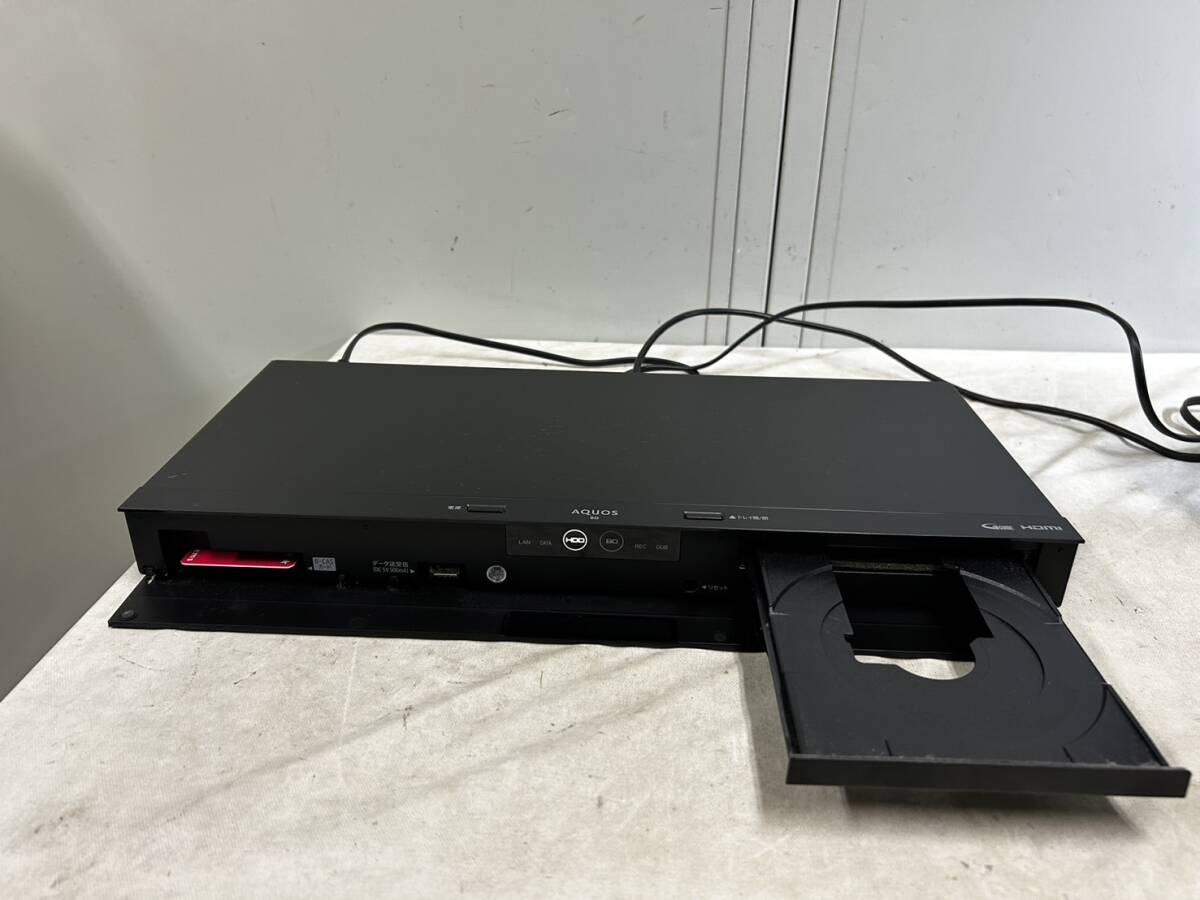 （202）2017年製 SHARP シャープ ブルーレイディスクレコーダー BD-NS510 B-CASカード リモコン付き Blu-ray_画像2