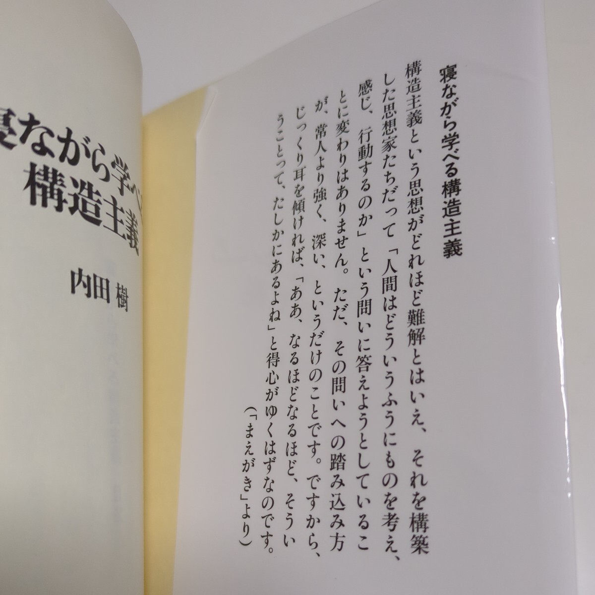 寝ながら学べる構造主義 （文春新書　２５１） 内田樹 中古 01101F019_画像2