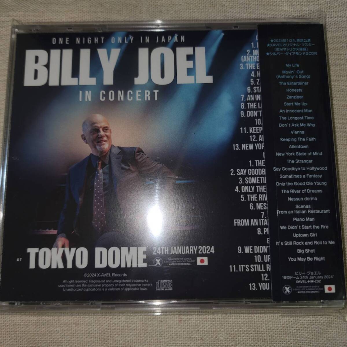 Billy Joel (2枚組) At Tokyo Dome 24th January 2024 通常仕様 ◎XAVELレーベルの画像2