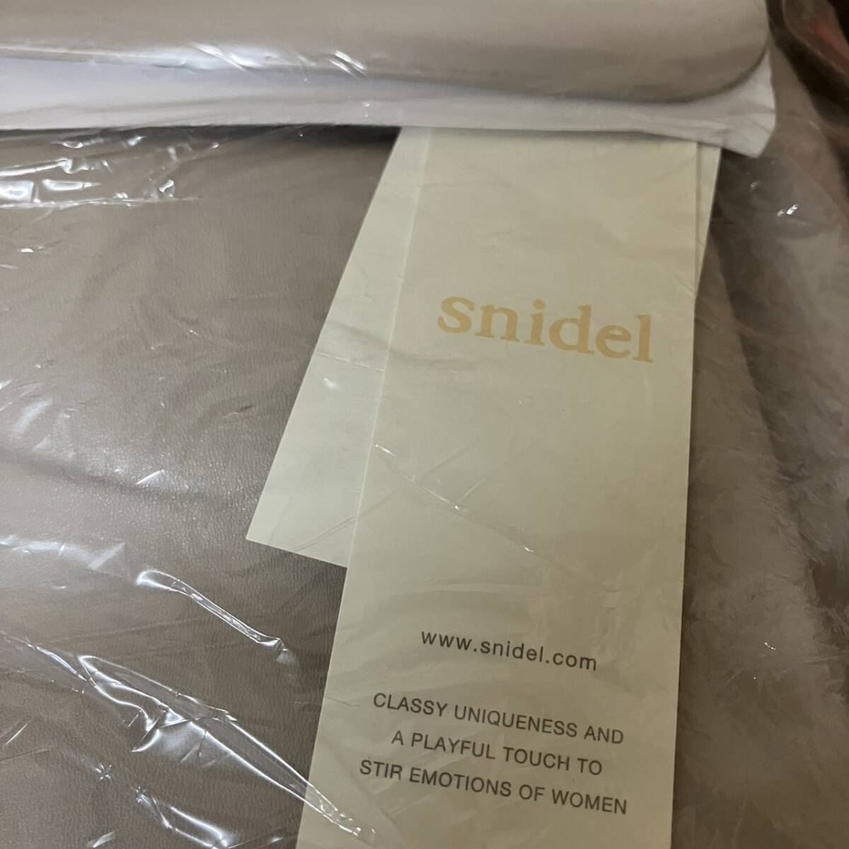 [4-107]snidel Snidel rucksack gray beige Mini rucksack fashion bag 