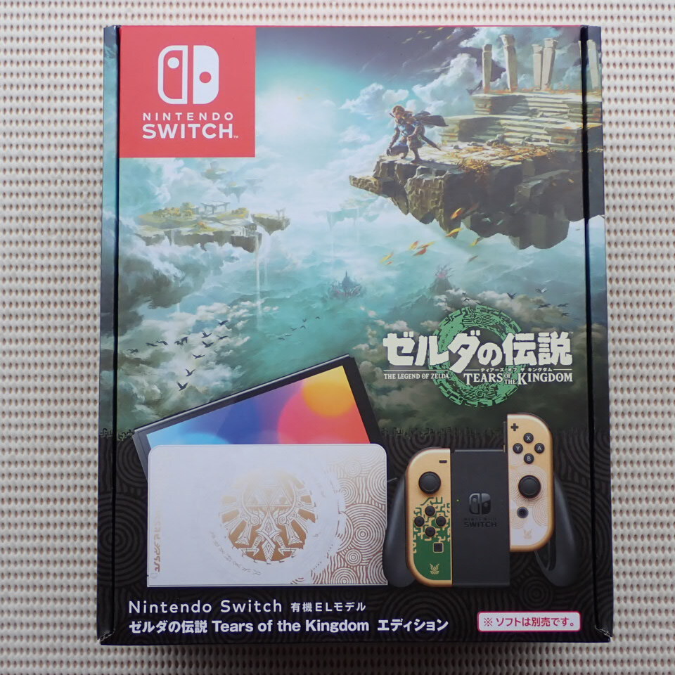 未使用品 Nintendo Switch 有機ELモデル ゼルダの伝説 ティアーズ オブ ザ キングダムエディション ニンテンドースイッチ 本体 HEG-S-KDAAAの画像1