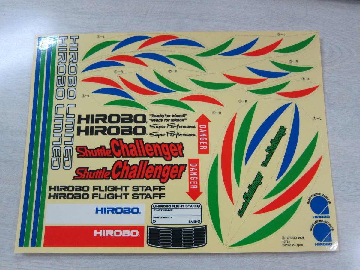 ヒロボー HIROBO パーツ 【0402-816】 Challenge デカール　未使用品_画像1